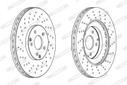 DDF1582X Brzdový kotouč PREMIER FERODO