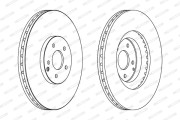 DDF1585C FERODO brzdový kotúč DDF1585C FERODO