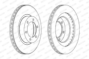 DDF1594C Brzdový kotouč FERODO