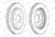 DDF1611X Brzdový kotouč PREMIER FERODO