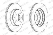 DDF1636X Brzdový kotouč PREMIER FERODO