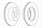DDF1640 Brzdový kotouč FERODO