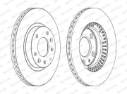 DDF1657C FERODO brzdový kotúč DDF1657C FERODO