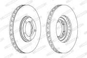 DDF1658X Brzdový kotouč PREMIER FERODO