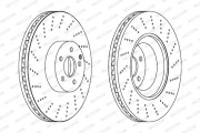 DDF1662 FERODO brzdový kotúč DDF1662 FERODO