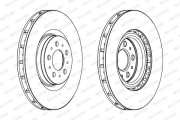 DDF1682 Brzdový kotouč FERODO
