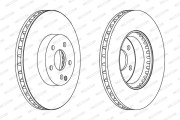 DDF1692 Brzdový kotouč FERODO