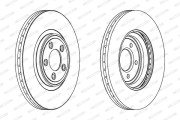 DDF1702 FERODO brzdový kotúč DDF1702 FERODO
