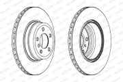 DDF1716C FERODO brzdový kotúč DDF1716C FERODO