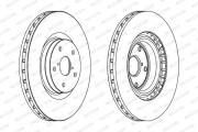 DDF1749 Brzdový kotouč FERODO