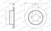 DDF1772 Brzdový kotouč MAXI KIT FERODO