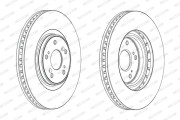 DDF1777C FERODO brzdový kotúč DDF1777C FERODO