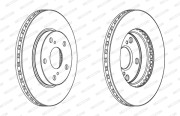 DDF1789C FERODO brzdový kotúč DDF1789C FERODO