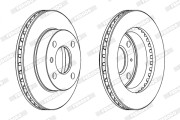 DDF183X Brzdový kotouč PREMIER FERODO