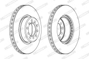 DDF185X Brzdový kotouč PREMIER FERODO