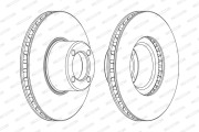 DDF187 Brzdový kotouč FERODO