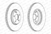 DDF1908 FERODO brzdový kotúč DDF1908 FERODO