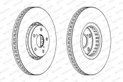 DDF1957LC-1 FERODO brzdový kotúč DDF1957LC-1 FERODO