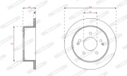 DDF1993C Brzdový kotouč MAXI KIT FERODO