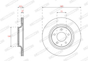 DDF2003C Brzdový kotouč MAXI KIT FERODO