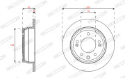 DDF2087C Brzdový kotouč MAXI KIT FERODO