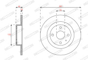 DDF2162 Brzdový kotouč MAXI KIT FERODO