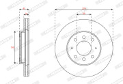 DDF2163 Brzdový kotouč MAXI KIT FERODO