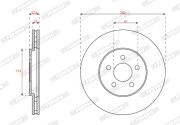 DDF2165 Brzdový kotouč MAXI KIT FERODO