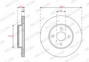 DDF2166 Brzdový kotouč MAXI KIT FERODO