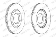 DDF218X Brzdový kotouč PREMIER FERODO