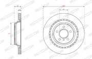 DDF2208C Brzdový kotouč MAXI KIT FERODO