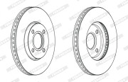DDF2345X Brzdový kotouč PREMIER FERODO