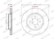 DDF2376C Brzdový kotouč PREMIER FERODO