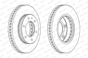 DDF2462C-1 Brzdový kotouč PREMIER FERODO