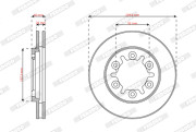 DDF2568X Brzdový kotouč PREMIER FERODO