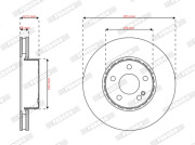 DDF2629VC Brzdový kotouč FERODO