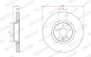 DDF2672C Brzdový kotouč MAXI KIT FERODO