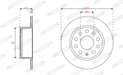 DDF2699C Brzdový kotouč MAXI KIT FERODO