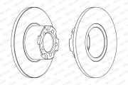 DDF271 Brzdový kotouč MAXI KIT FERODO