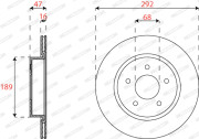 DDF2786C Brzdový kotouč MAXI KIT FERODO