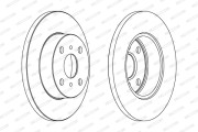 DDF279 Brzdový kotouč MAXI KIT FERODO