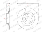 DDF2805C Brzdový kotouč PREMIER FERODO