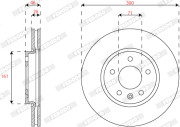 DDF2811C Brzdový kotouč MAXI KIT FERODO