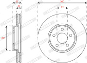 DDF2816C Brzdový kotouč MAXI KIT FERODO