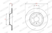 DDF2829C Brzdový kotouč MAXI KIT FERODO