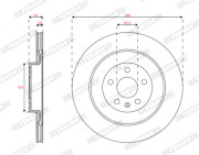 DDF2844C Brzdový kotouč MAXI KIT FERODO