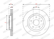 DDF2855C Brzdový kotouč PREMIER FERODO