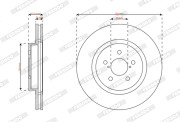 DDF2863C Brzdový kotouč PREMIER FERODO