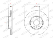 DDF2888C Brzdový kotouč MAXI KIT FERODO