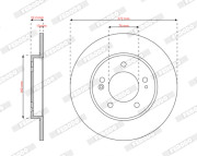 DDF2983C Brzdový kotouč PREMIER FERODO